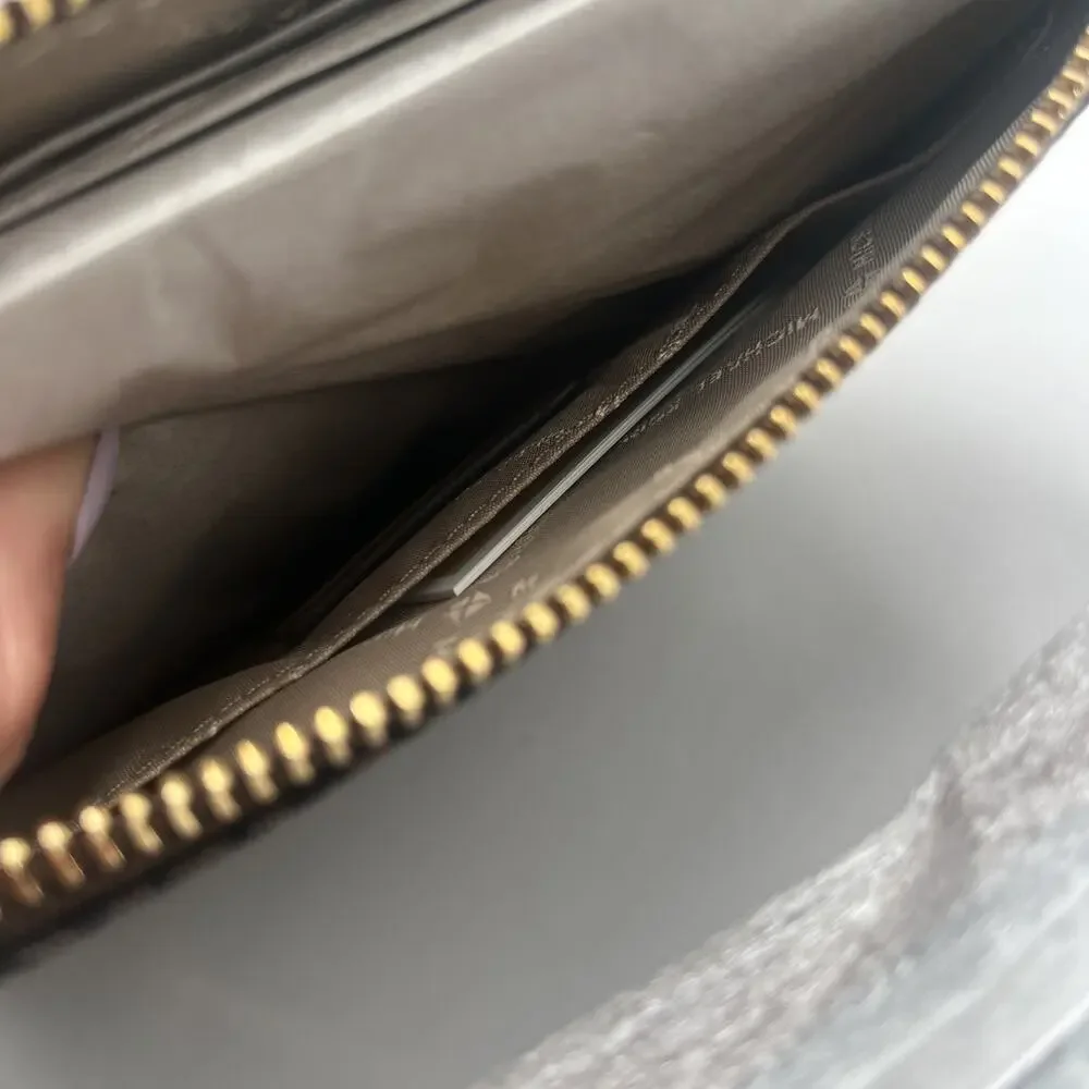 MICHAEL Michael Kors Jet Set Charm Large Crossbody Brown Nylon Bag